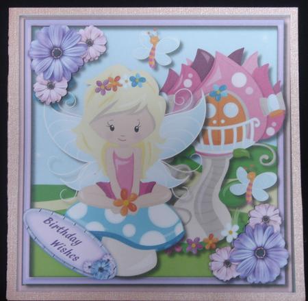 8x8 Fairy on the Toadstool by Erma Thompson