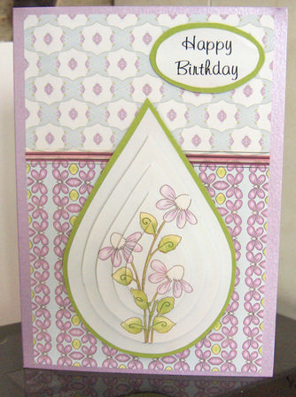 Pretty Flower Teardrop Pyramid 2 by Ester Collins