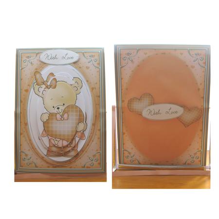 A4 Rosie's Heart in Cinnamon Pyramage Kit by Etsu Johnson