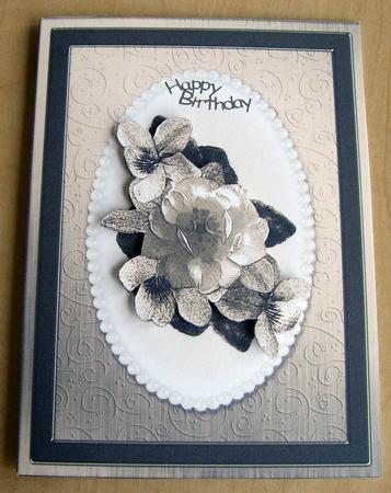A4 Flowers and Pearls by Eunice Roberts