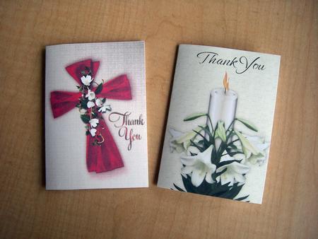 2 Stunning Religious Thank You Notelets by Eunice Roberts