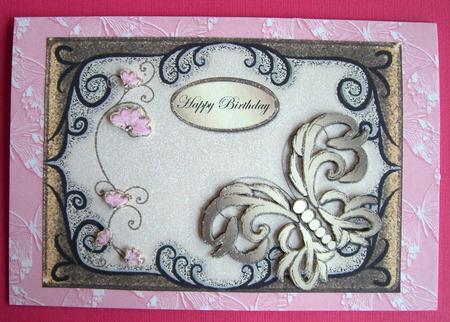 Tenderness Butterfly & Flowers Topper/ Front 1 by Eunice Roberts