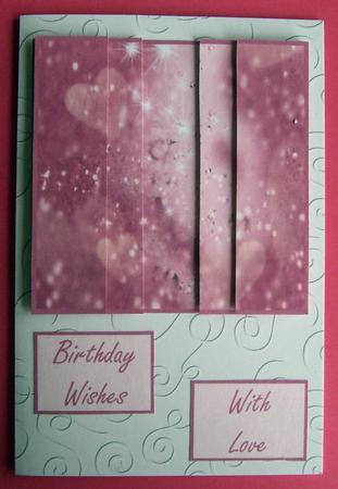 Magical Crystal Hearts Side Stacker & Matching Captions by Eunice Roberts