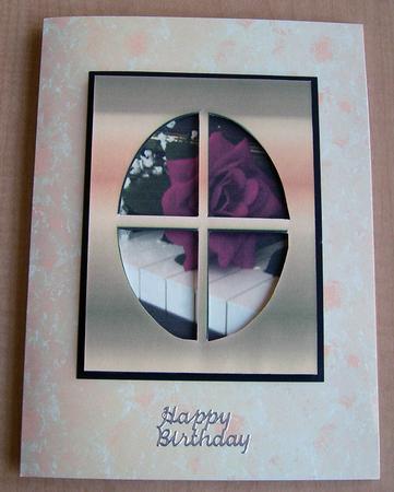 Piano Window Card by Eunice Roberts