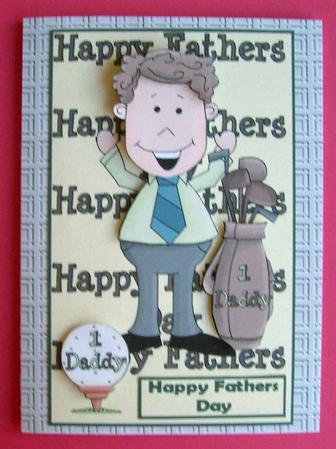 Fathers Day Decoupage Topper by Eunice Roberts