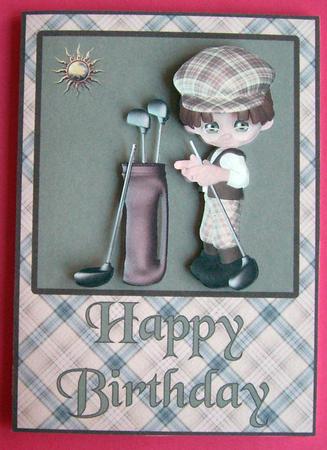 Golfer's Birthday 2 by Eunice Roberts