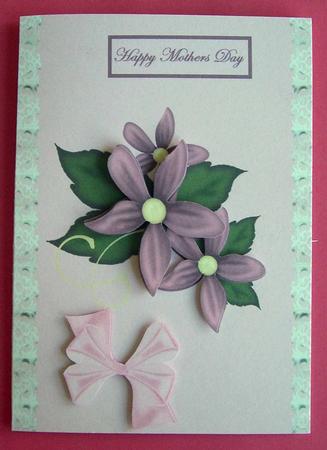 Purple Flowers - Mothers Day by Eunice Roberts