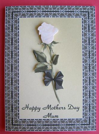 Rose in Black Frame - Mothers Day by Eunice Roberts