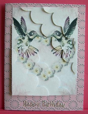 More Love Birds Corner Wavey Stacker by Eunice Roberts