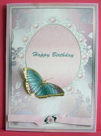 A4 Butterfly Card Topper by Eunice Roberts