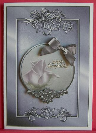 Lilac Rose and Ribbon Bow by Eunice Roberts