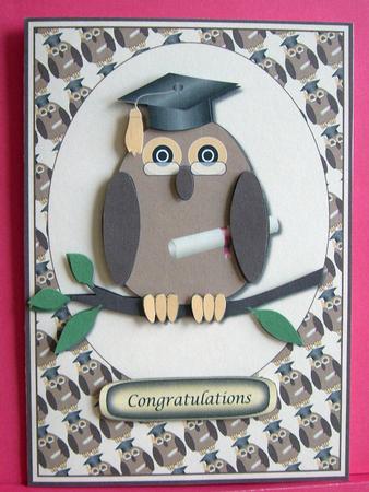 Graduation Owl Decoupage by Eunice Roberts