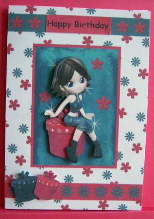 Girl in Jean on Present by Eunice Roberts