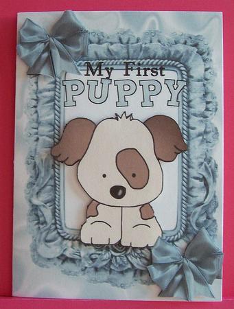 My First Puppy, A4 Topper by Eunice Roberts