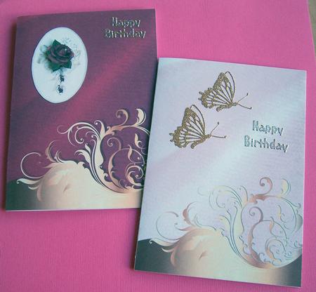 Golden Flourish Satin Backgrounds (ruby & Rose) by Eunice Roberts