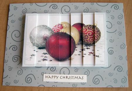 Christmas Baubles Side Stacker by Eunice Roberts