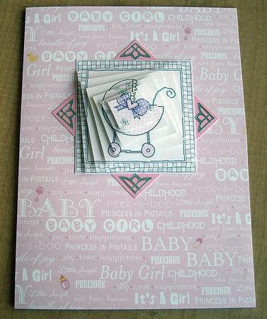 New Baby Girl Twisted Pyramage Sheet by Eunice Roberts
