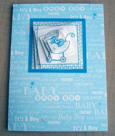 New Baby Boy Twisted Pyramage Sheet by Eunice Roberts