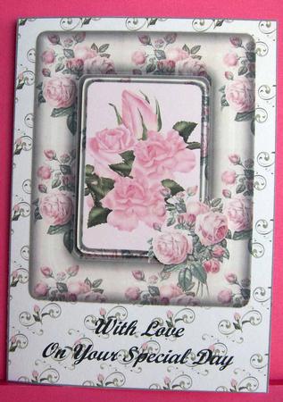Pink Rose Special Day by Eunice Roberts