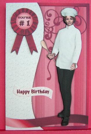Female Chef Birthday or Congratulations by Eunice Roberts
