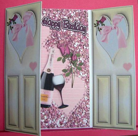 Hearts & Roses & Pink Champagne, Gatefold by Eunice Roberts