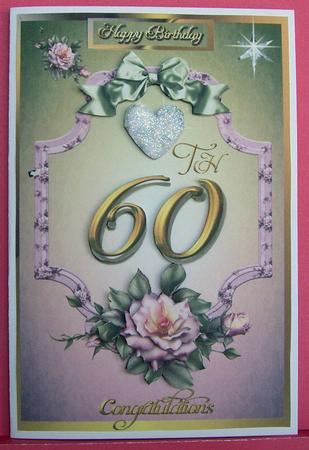 Gold 60th Birthday or Anniversary by Eunice Roberts