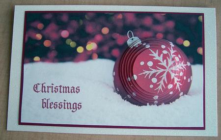Christmas Flake Bauble by Eunice Roberts