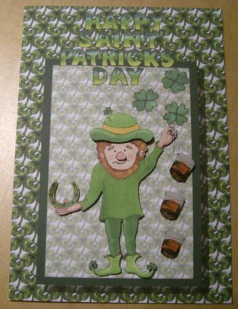 A4 St Patricks Day Card by Eunice Roberts
