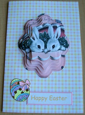 Bunnies Sending You Easter Wishes by Eunice Roberts