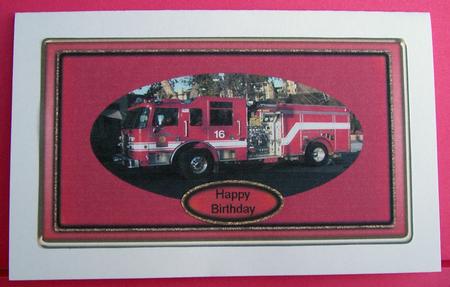 Fire Engine Pyramid and Topper by Eunice Roberts