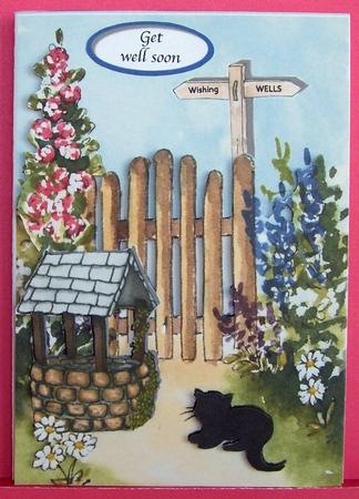 Wishing You Well, Make a Wish Quick Card with Decoupage by Eunice Roberts