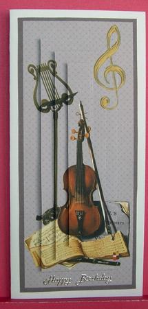 Lavender Violin by Eunice Roberts