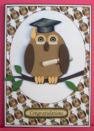 Graduation Owl Decoupage 5 by Eunice Roberts