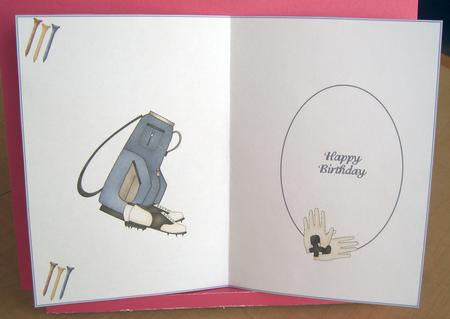 Happy Birthday Golf Insert by Eunice Roberts