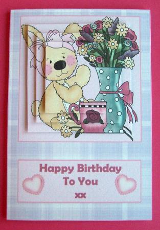 Birthday Tea Time Pyramid Topper by Eunice Roberts