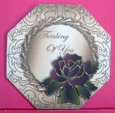Octagon Shaped Thinking of You Topper by Eunice Roberts