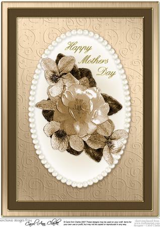 A4 Flowers & Pearls for Mothers Day by Eunice Roberts