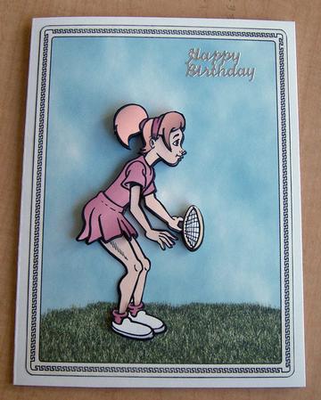 Come on Partner Lets Play Tennis by Eunice Roberts