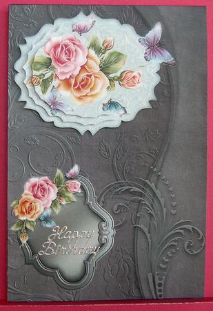 Roses and Butterflies Shaped Pyramid by Eunice Roberts
