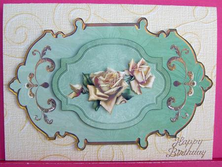Yellow Rose Vintage Framed by Eunice Roberts