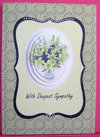 With Deepest Symathy Pyramid Design Sheet by Eunice Roberts
