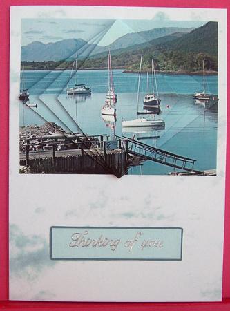 More Boats Decreasing Diamonds Pyramid Birthday Card by Eunice Roberts