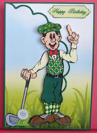 Vintage Golfer by Eunice Roberts