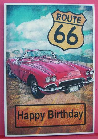 Route 66 Chevy by Eunice Roberts