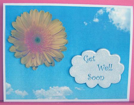 Beautiful Bright Day Card Front/ Topper by Eunice Roberts