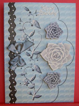 Beautiful Roses in Bleu by Eunice Roberts