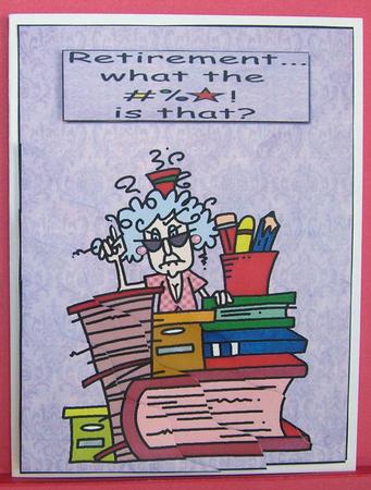Stella Asks What's Retirement Wavey Side Stacker by Eunice Roberts