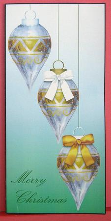 Voucher Card - Christmas Baubles by Eunice Roberts