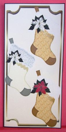 Voucher Card - Christmas Stockings by Eunice Roberts