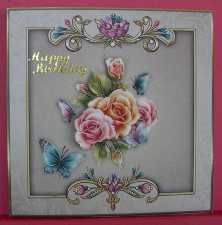 Roses and Butterflies All Aglow with Step by Step by Eunice Roberts
